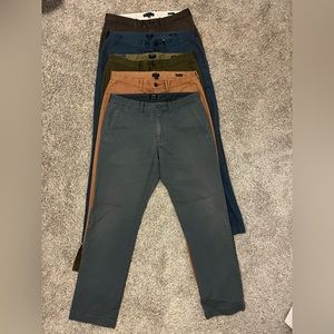 J.Crew Mens Straight Fit Khakis 33/32